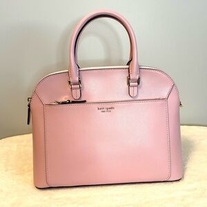 Kate Spade New York tutu pink leather dome satchel handbag. New with tags.
